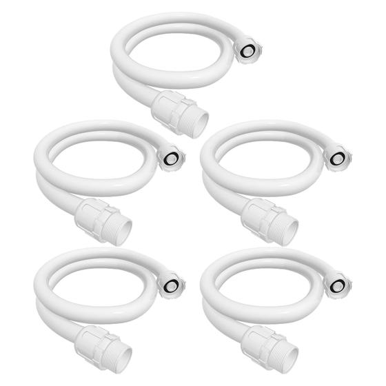 Imagem de Kit Com 5 Engate Flexível 1/2 X 50Cm Com Anel Deslizante