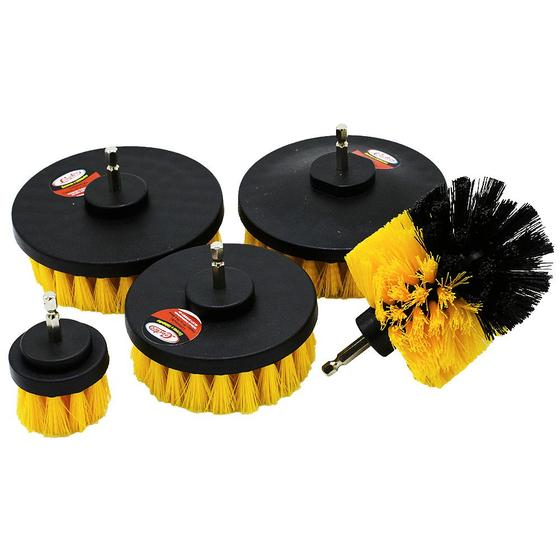 Imagem de Kit com 5 Escovas Rotativas para Limpezas em Geral Copetec