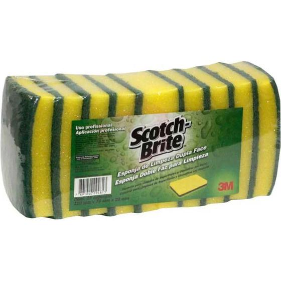 Imagem de Kit com 5 Esponja Multiuso com 10 Unidades 3M Scotch Brite