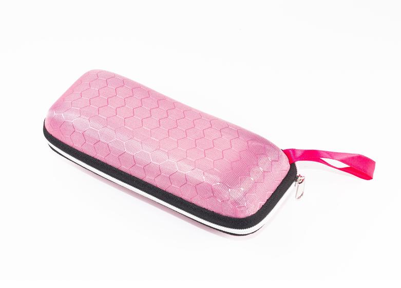 Imagem de Kit Com 5 Estojos Porta Óculos Rosa Com Zíper Eyewear