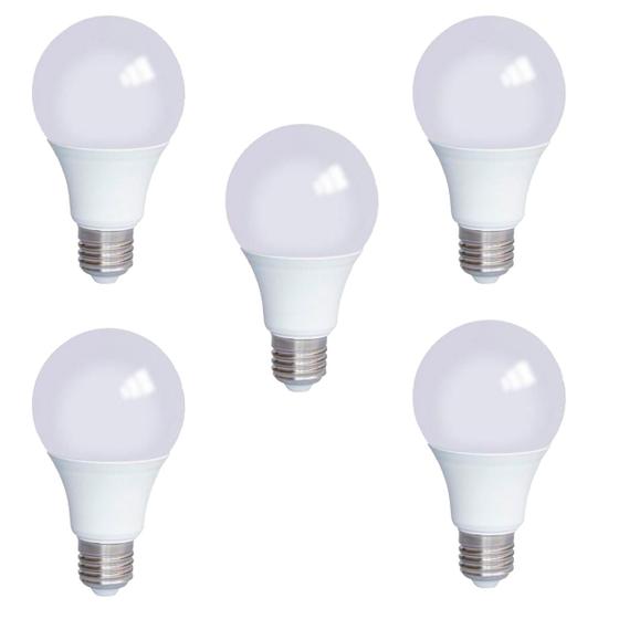 Imagem de Kit Com 5 Lâmpadas Led 9w Bivolt Bulbo Soquete E27 Multiuso 