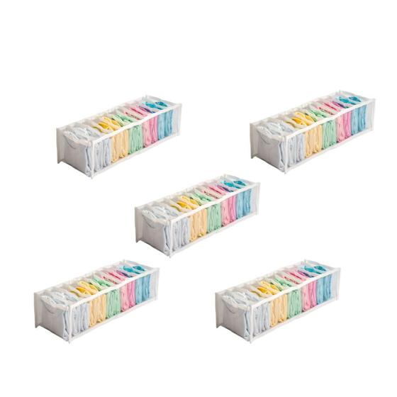 Imagem de Kit Com 5 Organizadores de Gaveta 11 Nichos 10x40x15
