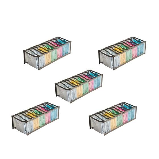 Imagem de Kit Com 5 Organizadores de Gaveta 11 Nichos 10x40x15