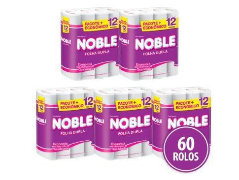 Kit com 5 Papel Higiênico Folha Dupla Noble Barato Atacado 12 Rolos é boa?