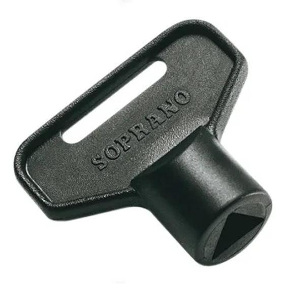 Imagem de Kit Com 5 Peças Chave Triângulo Preto Para Fecho Lingueta