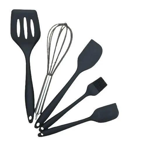 Imagem de Kit Com 5 Peças De Utensilios de Cozinha Silicone 