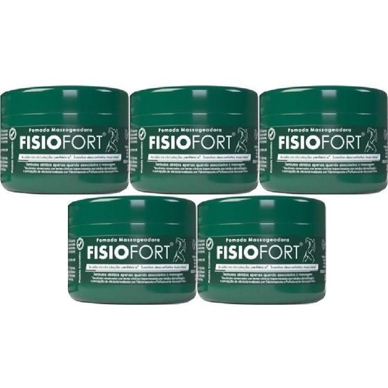 Imagem de Kit Com 5 Pomada Massageadora Fisiofort 200G