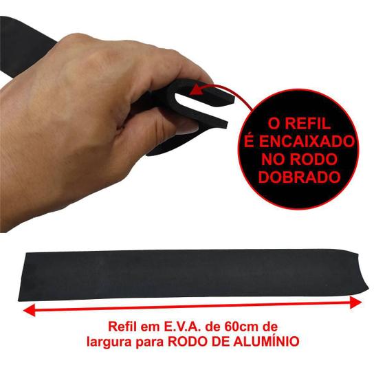 Imagem de Kit Com 5 Refil De Eva Para Rodo De Aluminio 60Cm ( E.V.A. )