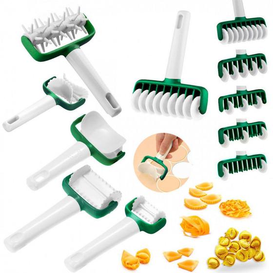 Kit com 5 Rolos para Cortes e Moldes de Massas e Pasta Americana