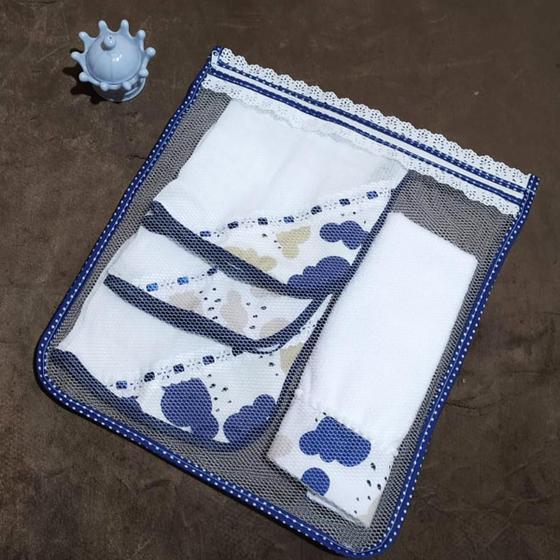 Imagem de Kit com 5 Saquinho Maternidade com Zíper Tule Reforçado - Mãe e Filho Enxovais