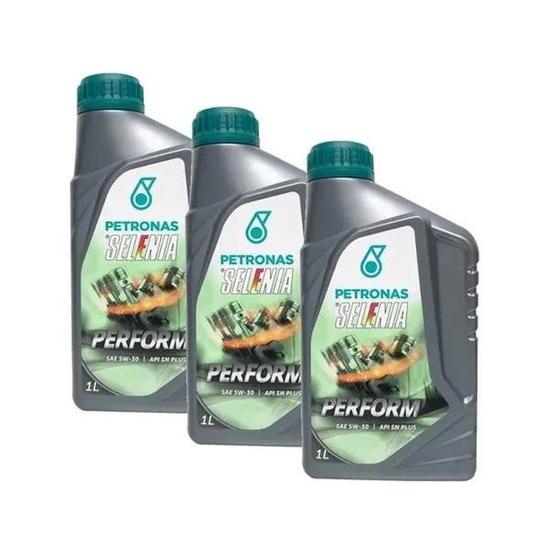 Kit com 5 selenia perform 5w30 litro - petronas Menor preço em Kit com 5 selenia perform 5w30 litro - petronas