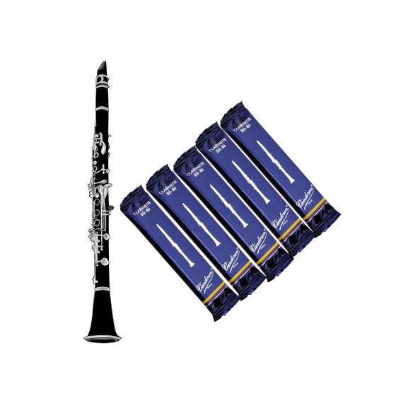 Imagem de KIT COM 5 UNID. PALHETA VANDOREN TRADICIONAL CLARINETE Dureza:1.5