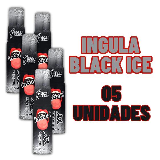 Imagem de Kit com 5 Unidades Ingula Gel Dessensibilizante Oral Sabor Black Ice 15ml For Sexy