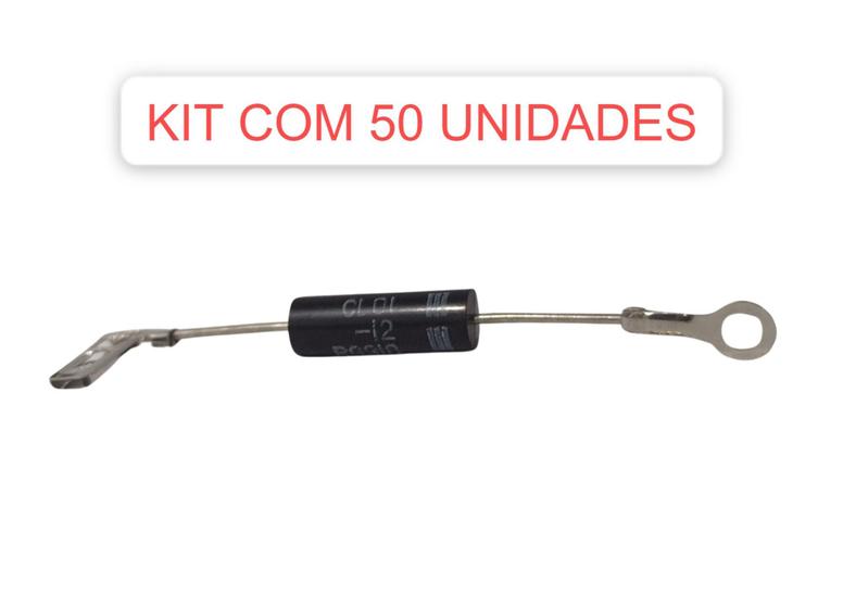 Imagem de Kit Com 50 Diodos Para Forno Microondas Alta Tensão Cl01-12