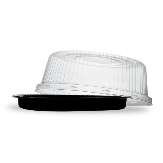 Imagem de Kit Com 50 Embalagem Descartável Delivery Para Bolo 22X9Cm