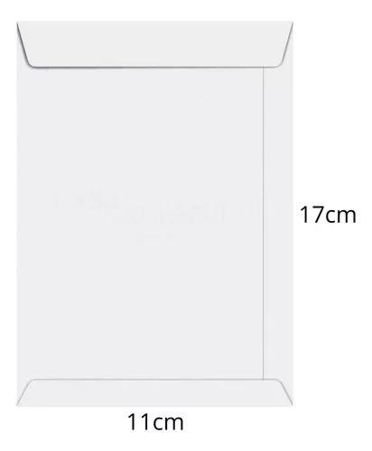 Imagem de Kit com 50 Envelopes Branco 110x170mm Scryt