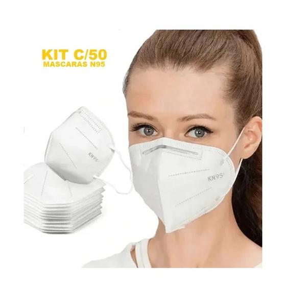 Kit Com 50 Máscaras KN95 Descartável 40 Horas De Uso Menor preço em Kit Com 50 Máscaras KN95 Descartável 40 Horas De Uso
