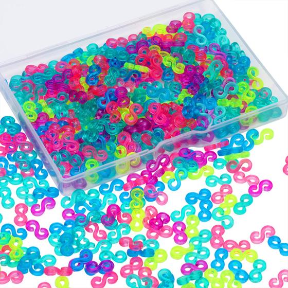 Imagem de Kit com 500 Clipes Elásticos para Recarga de Pulseiras de Borracha