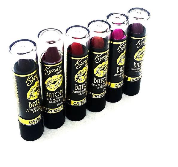 Imagem de Kit com 6 Batom Bastão Matte Kyrav Coloridos