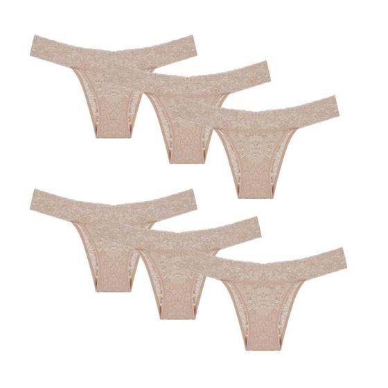 Imagem de Kit com 6 Calcinha Biquíni Renda Happy Hope - Ref.L3473