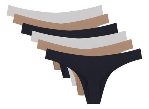 Imagem de Kit Com 6 Calcinhas Biquíni Invisível Bonjour Lingerie - Ref. KT3408