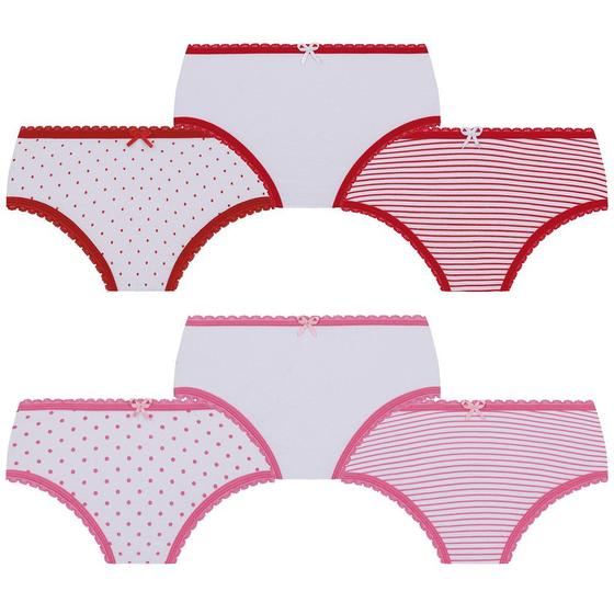 Imagem de Kit Com 6 Calcinhas Lobinha Infantil Kids Algodão Lupo