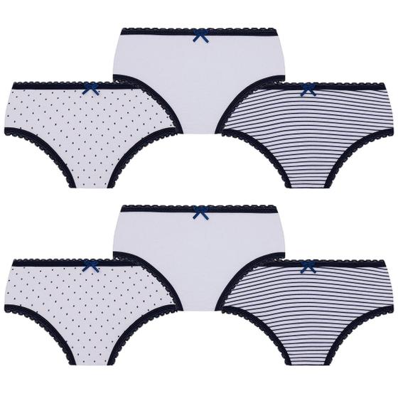 Imagem de Kit Com 6 Calcinhas Lobinha Infantil Kids Algodão Lupo