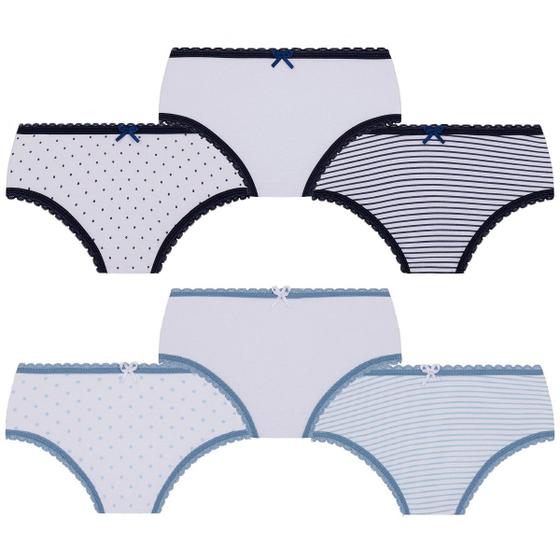 Imagem de Kit Com 6 Calcinhas Lobinha Infantil Kids Algodão Lupo