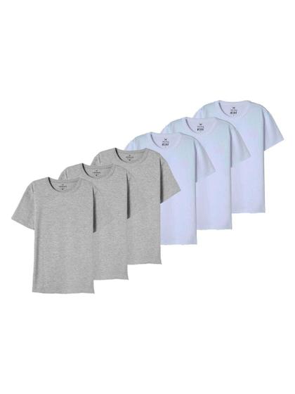 Imagem de Kit com 6 Camisetas Infantil Hering 5dyr