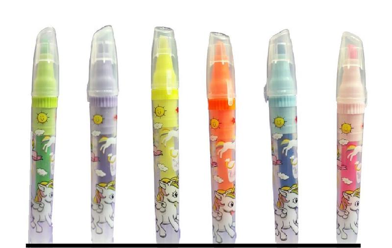 Imagem de Kit com 6 Canetas Marca Texto Coloridas