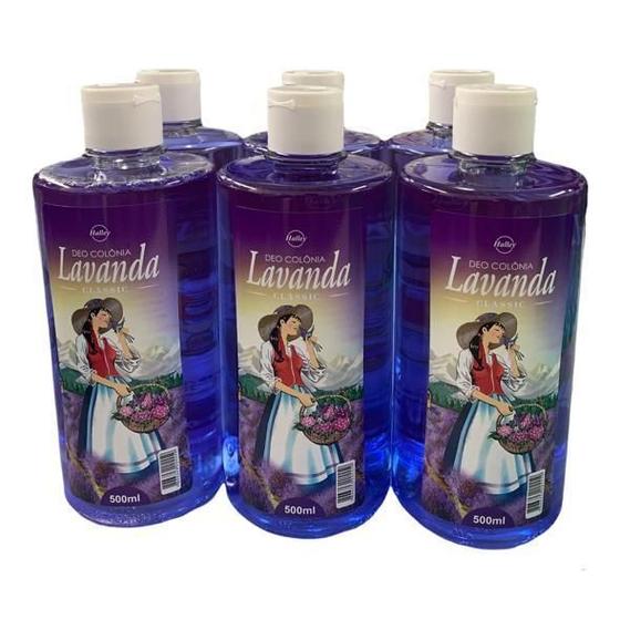 Imagem de Kit Com 6 Deo-Colonia Lavanda Halley Original 500 Ml