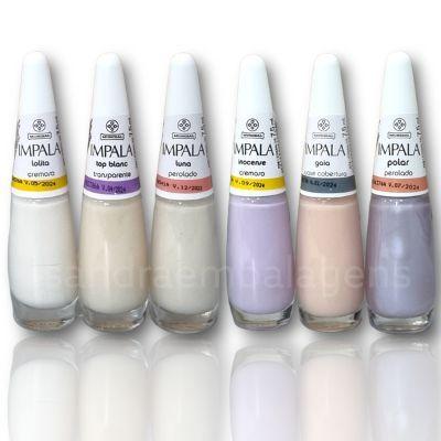Imagem de Kit Com 6 Esmaltes Para Unhas Francesinhas Impala Manicure