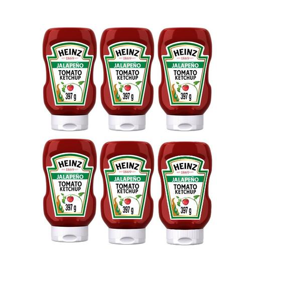 Kit com 6 Ketchup Heinz Jalapeño 397g Ketchup Magazine Luiza