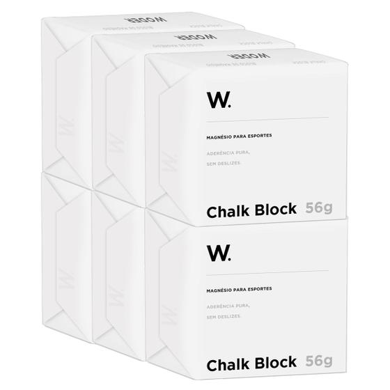 Imagem de Kit Com 6 Magnésio Em Bloco Chalk Block Cross Escalada 56g