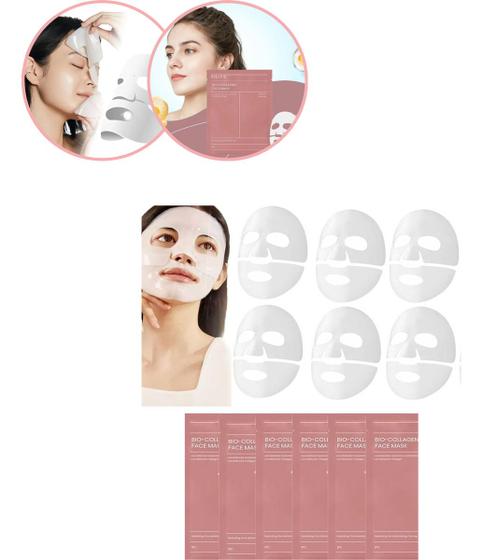 Imagem de Kit Com 6 Máscara Facial Bio-colágeno Eelhoe Lacrado