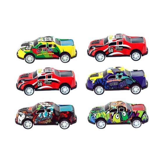 Imagem de Kit Com 6 Mini Carrinhos Presente Dia Das Crianças Radical