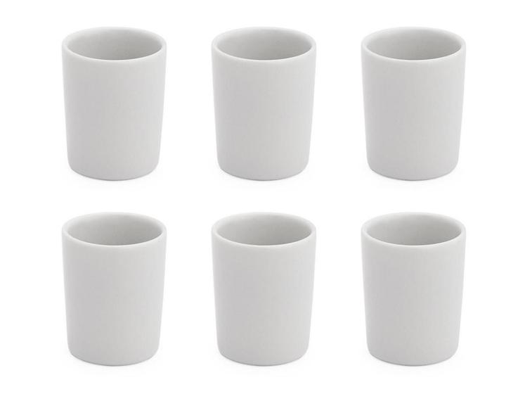 Imagem de Kit Com 6 Mini Copinho De Porcelana 55 Ml Copinhos De Café