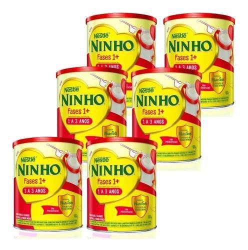 Imagem de Kit Com 6 Ninho Fases 1+ Fórmula Infantil 400g