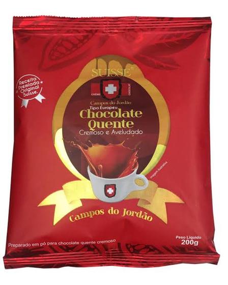 Imagem de Kit com 6 pacotes de Chocolate Cremoso em Pó Estilo Europeu Suisse Chocolat (200g cada)