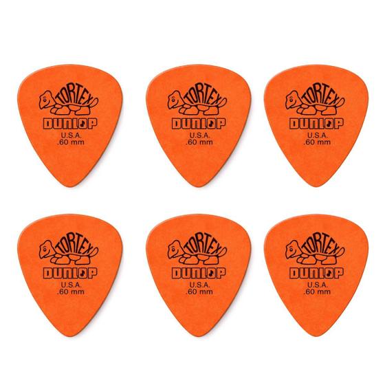 Imagem de Kit com 6 Palhetas Tortex 0,60mm Dunlop