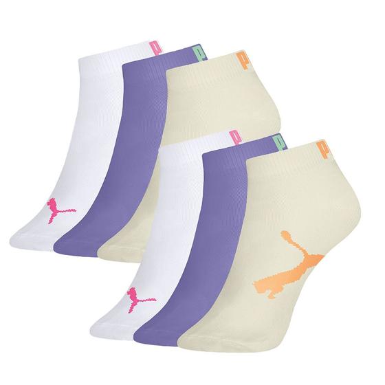 Imagem de Kit Com 6 Pares De Meias Infantil Modelo Sapatilha Algodão Cotton