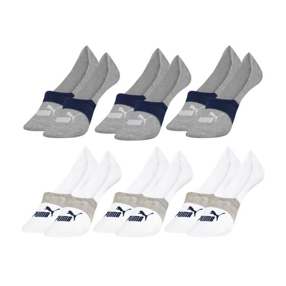 Imagem de Kit Com 6 Pares De Meias Sapatilha Invisível Algodão Masculino