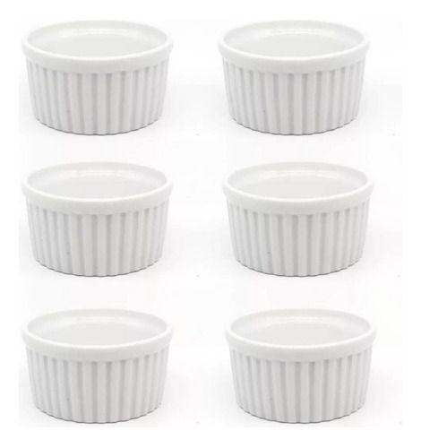 Imagem de Kit com 6 - Ramequim 40ml - Porcelana - Branco