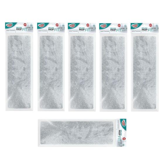 Imagem de Kit com 6 Refil em Microfibra para MOP Lava e Seca FIT Flash Limp RMOP6088