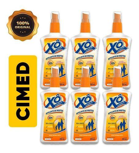 Kit Com 6 Repelente Xô Inseto Spray 200ml Menor preço em Kit Com 6 Repelente Xô Inseto Spray 200ml