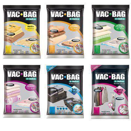 Imagem de Kit Com 6 Saco A Vácuo Todos Os Tamanhos - Vac Bag Ordene