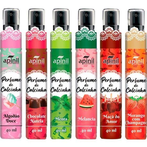Imagem de Kit Com 6 Spray Aromatizador Perfume de Calcinha 40ml