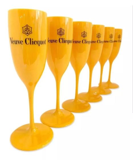 Imagem de Kit Com 6 Taças Veuve Clicquot Champanhe Espumante Vinho