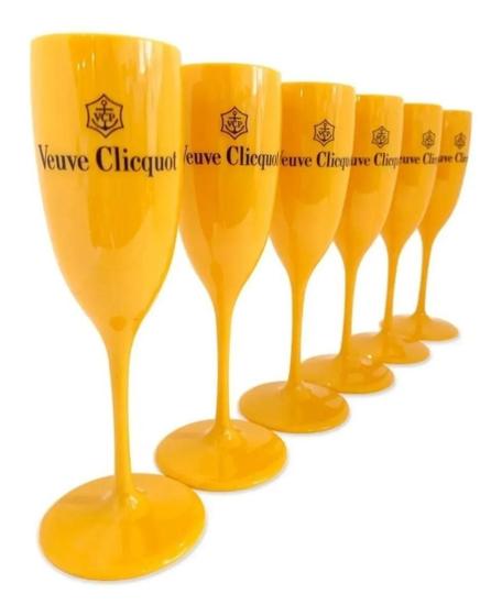 Imagem de Kit Com 6 Taças Veuve Clicquot Champanhe Espumante Vinho