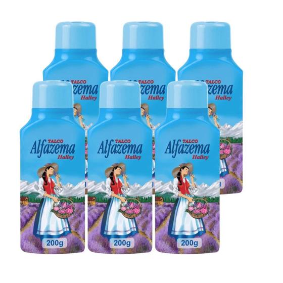 Imagem de Kit Com 6 Talcos Alfazema Halley 200g
